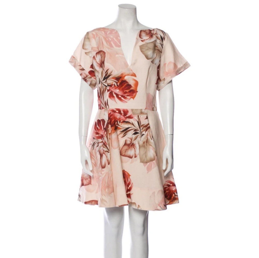 Lover Floral Print Knee-Length Dress